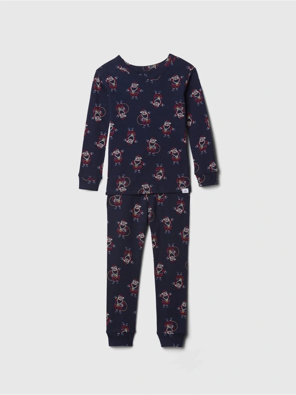 🆕 RESERVED VNTD babyGap GAP Baby Organic Brushed Cotton PJ Set Santa 0-3M